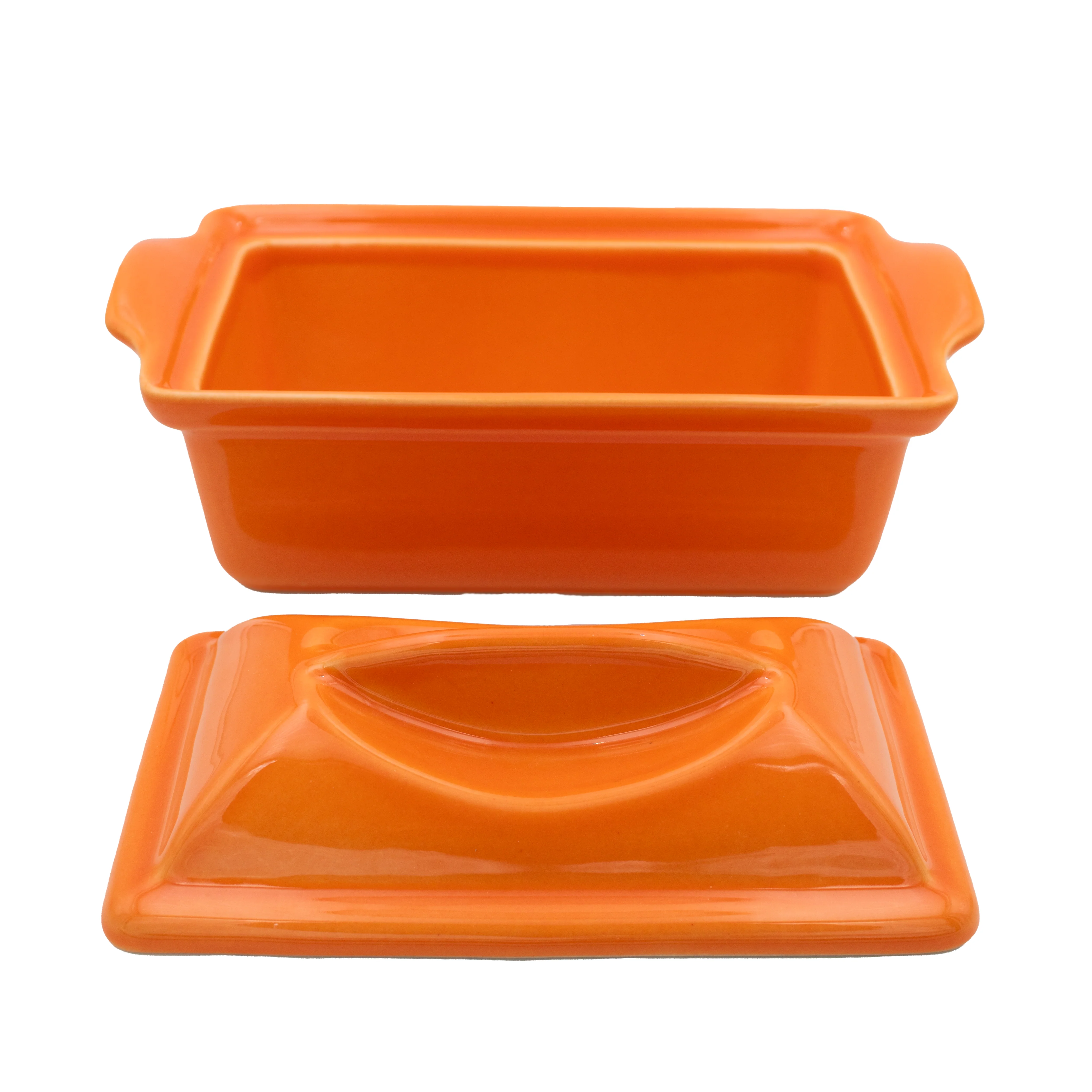 Enameled terracotta terrine - rectangular - 0.6 l - Image 2
